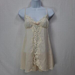 Victoria's Secret Women's Cream Babydoll-dresses